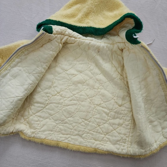 Vintage 50s/60s Kitty Hooded Furry Jacket 18-24 months - Picture 7 of 9